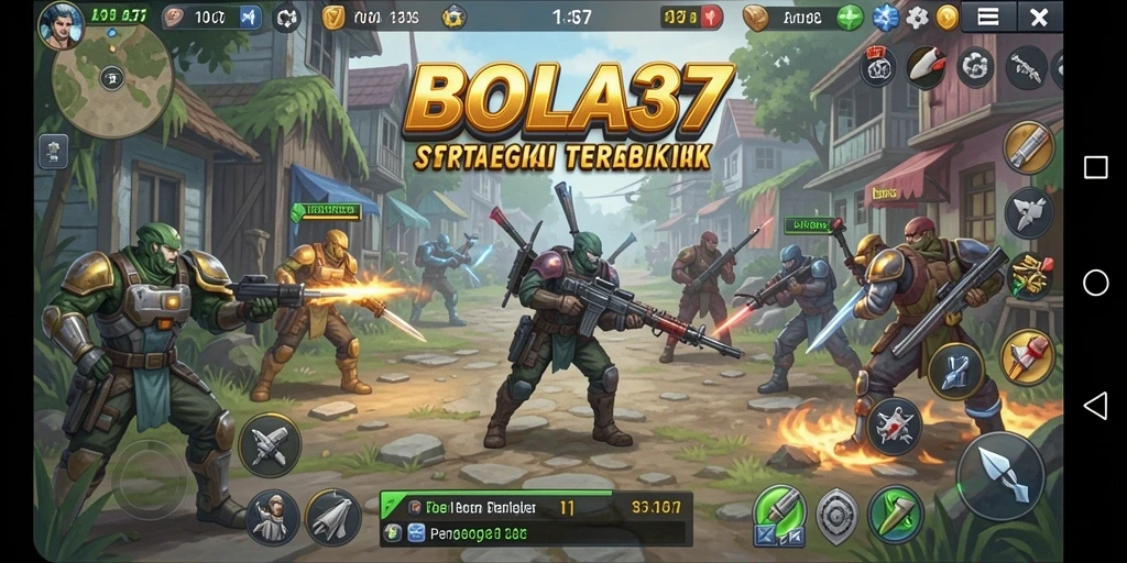 Tampilan gameplay BOLA37 dengan strategi menegangkan dan taktik seru.