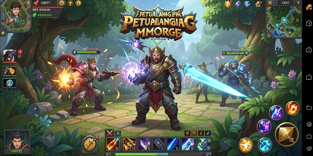 Screenshot gameplay C0077 menampilkan aksi seru dan dunia luas.
