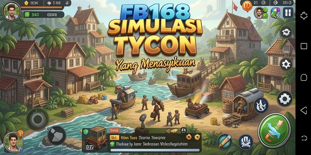 Tangkapan layar utama FB168 menampilkan gameplay Tycoon yang menarik.