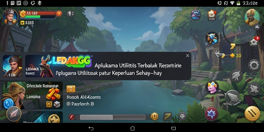 Tampilan antarmuka LEDAKGG yang sederhana dan fungsional.