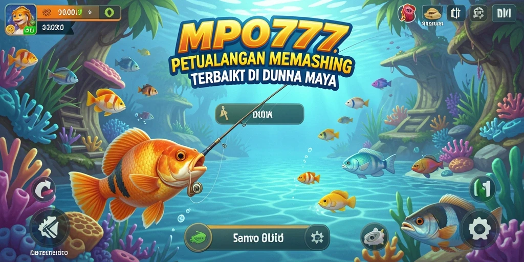 Tampilan gameplay MPO777 menampilkan aksi memancing yang realistis dan menegangkan.