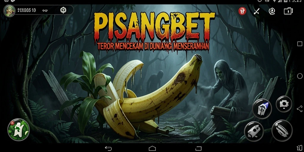 Tangkapan layar PISANGBET menampilkan suasana menyeramkan yang menghantui.