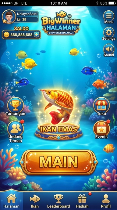 Proses pengunduhan yang cepat dan mudah di aplikasi bigwinner.